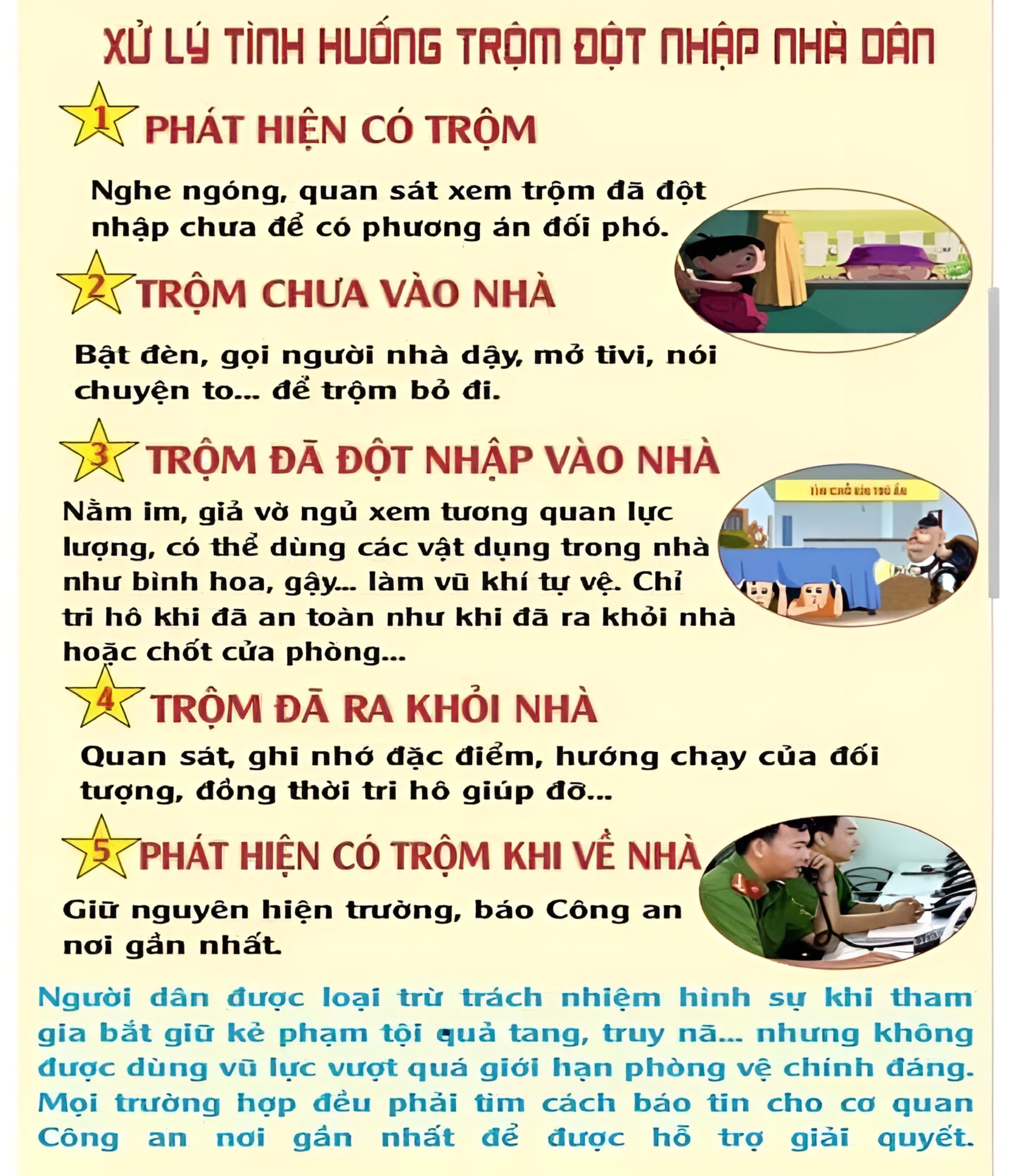 XỬ LÝ TÌNH HUỐNG TRỘM ĐỘT NHẬP NHÀ DÂN